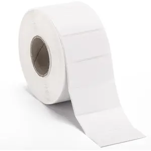 2000-Count White Adhesive Classified Labels, 2x1 in Oil-Resistant Blank Barcode Labels for Containers Jars & Pantry Organization, Write-On with Permanent Marker, Compatible with Desktop Zebra Printers