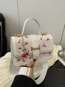 Unisex Fruit Pattern Fashionable Crossbody Bag, Casual Street Style Shoulder Bag, Versatile Daily Use Backpack, Trendy Fashion Accessory