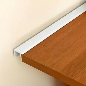 1 count White Desk to Wall Gap Filler PVC Plastic Office Desk Attachment Long and Wide Gap Filler  Wall Gaps Easy Installation and Fits  Desks, 48inches
