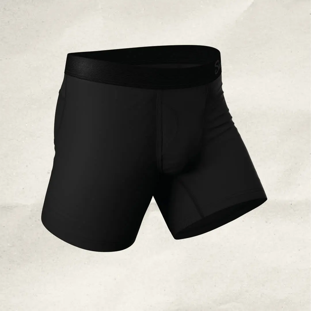The Threat Level Midnight | Shinesty Black paradICE™ Cooling Ball Hammock® Underwear