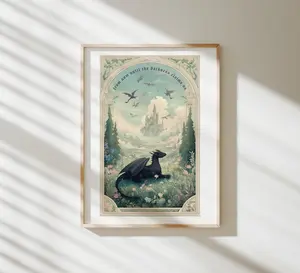 From Now Until The Darkness Claims Us Poster, The Thirteen, Throne of Glass Art Print, TOG Merch, Fantasy Bookish Wall Art Poster Prints (Unframed)