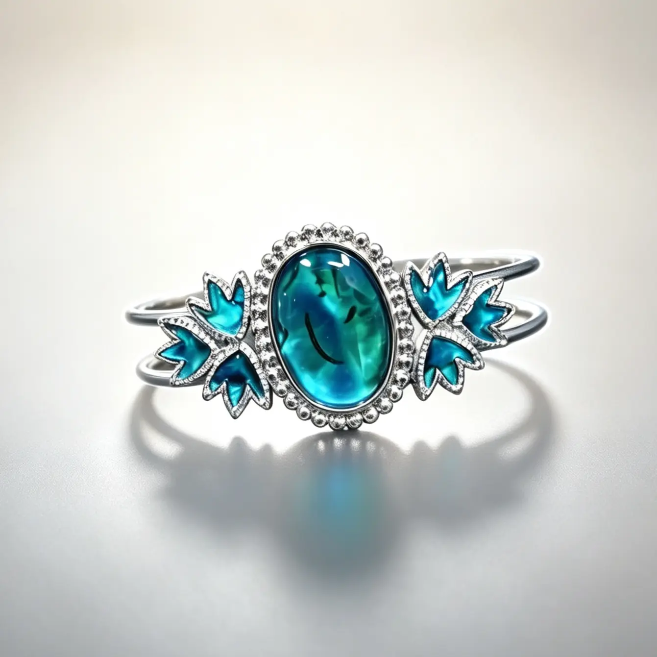 Lior(28812)gc.Blue Lagoon Shell Bangle