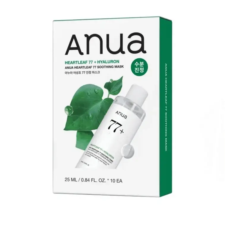 Anua Heartleaf 77+ Soothing Mask – Hydrating & Calming Korean Sheet Mask (1 Sheet)