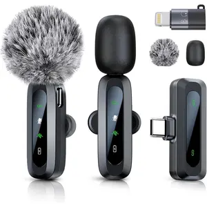 Mini Microphone for  15/16, iPad, Android,  Lavalier Microphone with Noise Reduction, Portable USB C Lapel Mic for Video Recording, Vlog, , YouTube