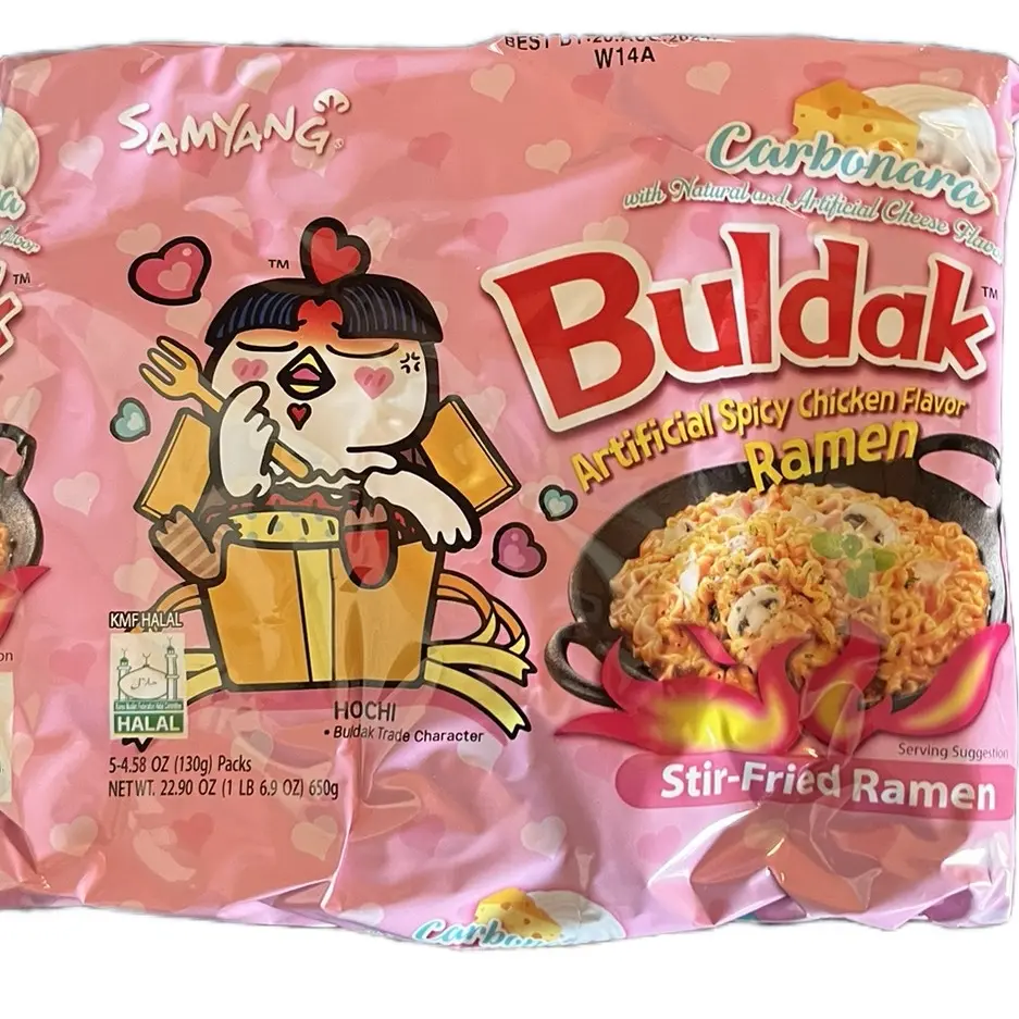 BULDAK RAMEN CARBONARA 5pack!! Food Instant Spicy Savory