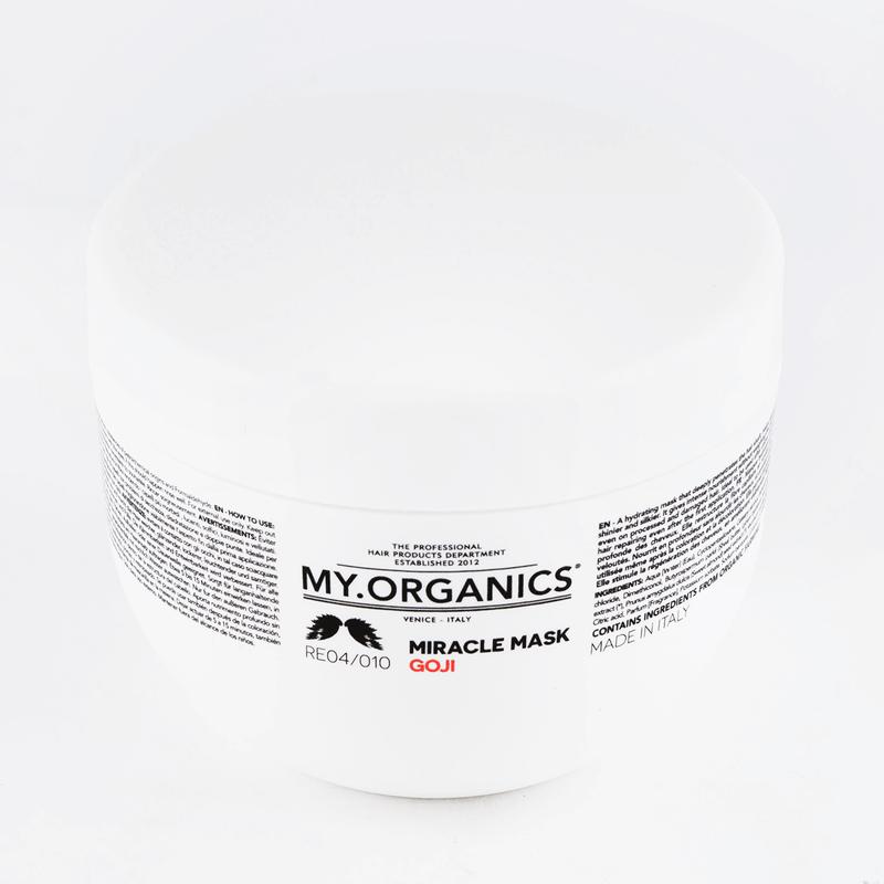 My Organics Organic Goji Supreme Shampoo 8.5fl oz + Miracle Hair Mask 16.9fl.oz for Damaged Hair【Dry and Coarse Hair HOT】