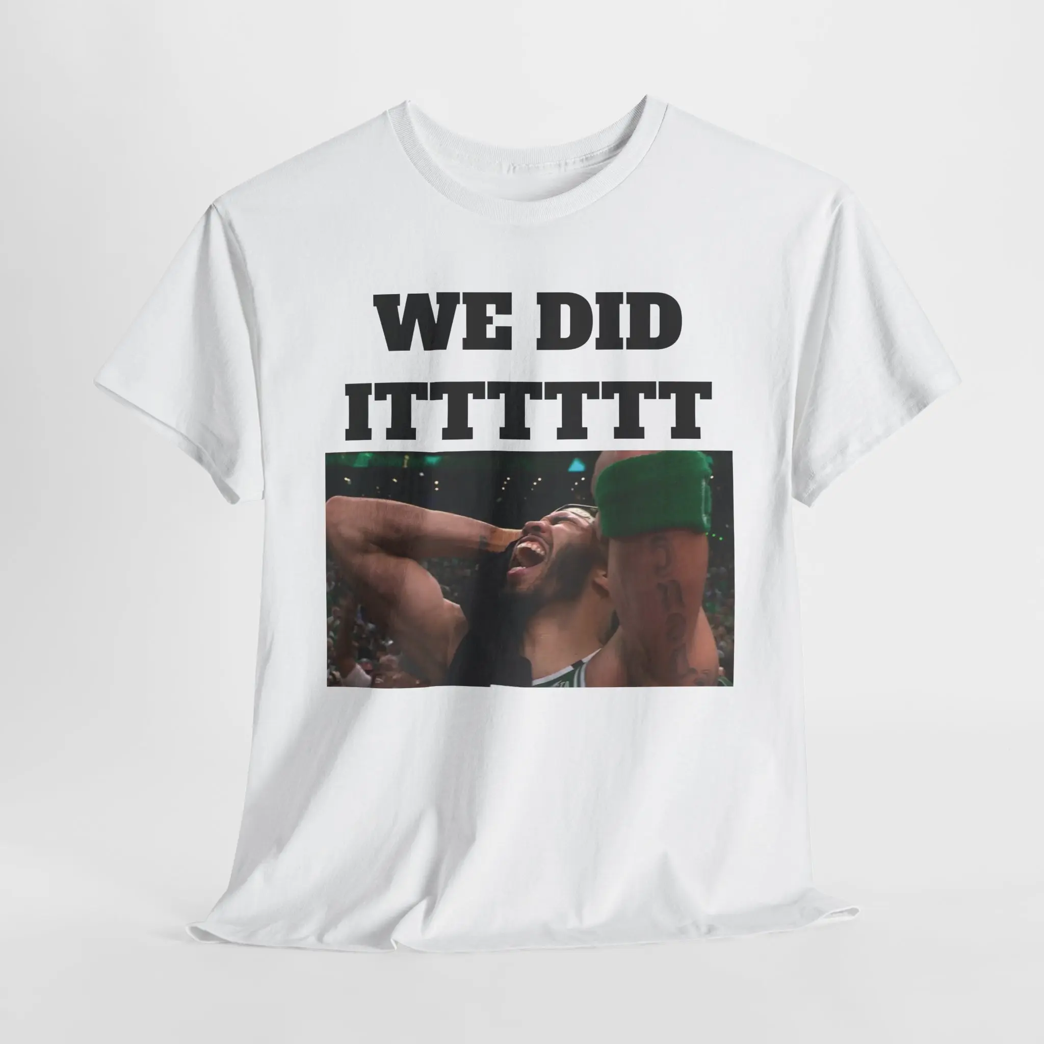 Jayson Tatum "We Did It" Graphic Shirt - Unisex Heavy Cotton Tee