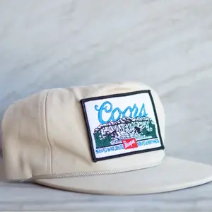 Banquet Landscape Patch on Beige Rope Hat with Snapback