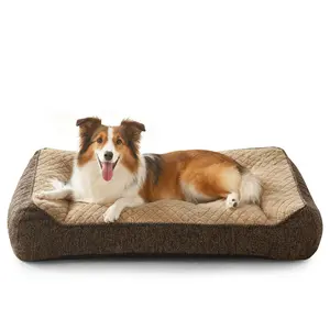 Orthopedic Dog Beds with Therapeutic Support, Egg-Crate Memory Foam Design for Large/XL Dogs, Waterproof & Easy-Clean with Non-Skid Bottom