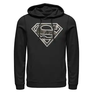 Men's Superman Camo Logo Pull Over Hoodie