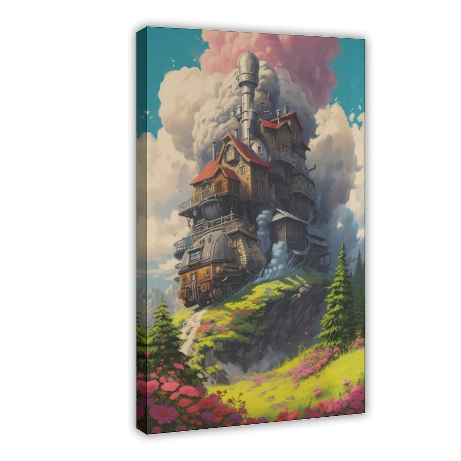 Howl's Moving Castle Art Print, Sophie And Howl Art, Anime Wall Art, Ghibli Inspired Decor, Howls Moving Castle Poster