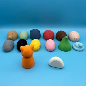 LARGE Chinese Zodiac full set (14 Figures) Cat Rat Ox Tiger Rabbit Dragon Snake Horse Sheep Monkey Rooster Dog Boar 3D Printed Color Fuzzy
