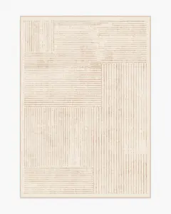 Linear Oasis Neutral Flatwoven Rug