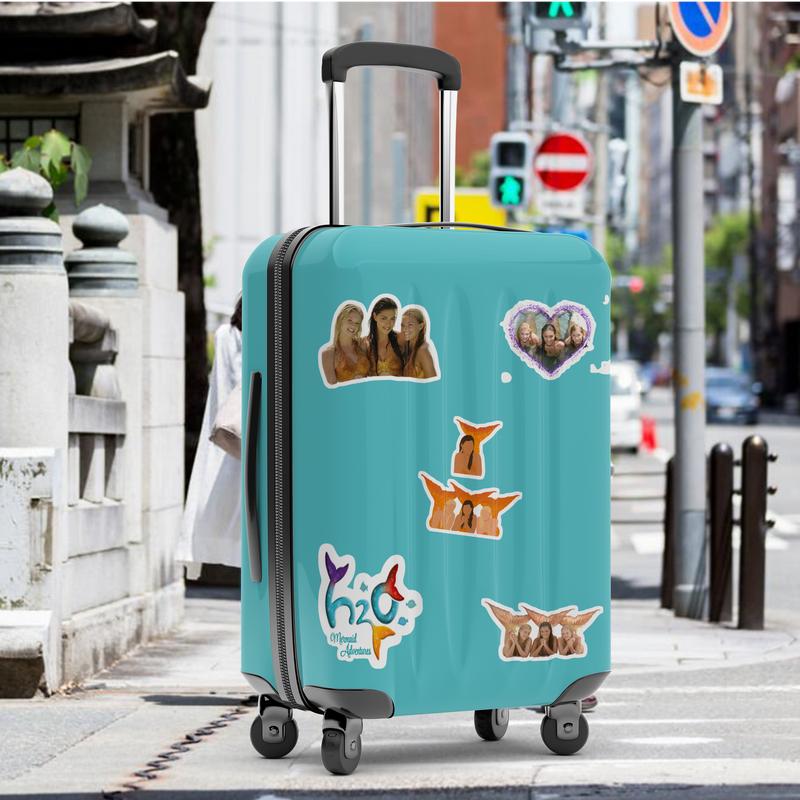 Stickers Pack 20 Pcs H2o Guitar Water Aesthetic Just Bumper Add Bottle Laptop Water Colorful Skateboard Car Vinyl Luggage Bike Waterproof