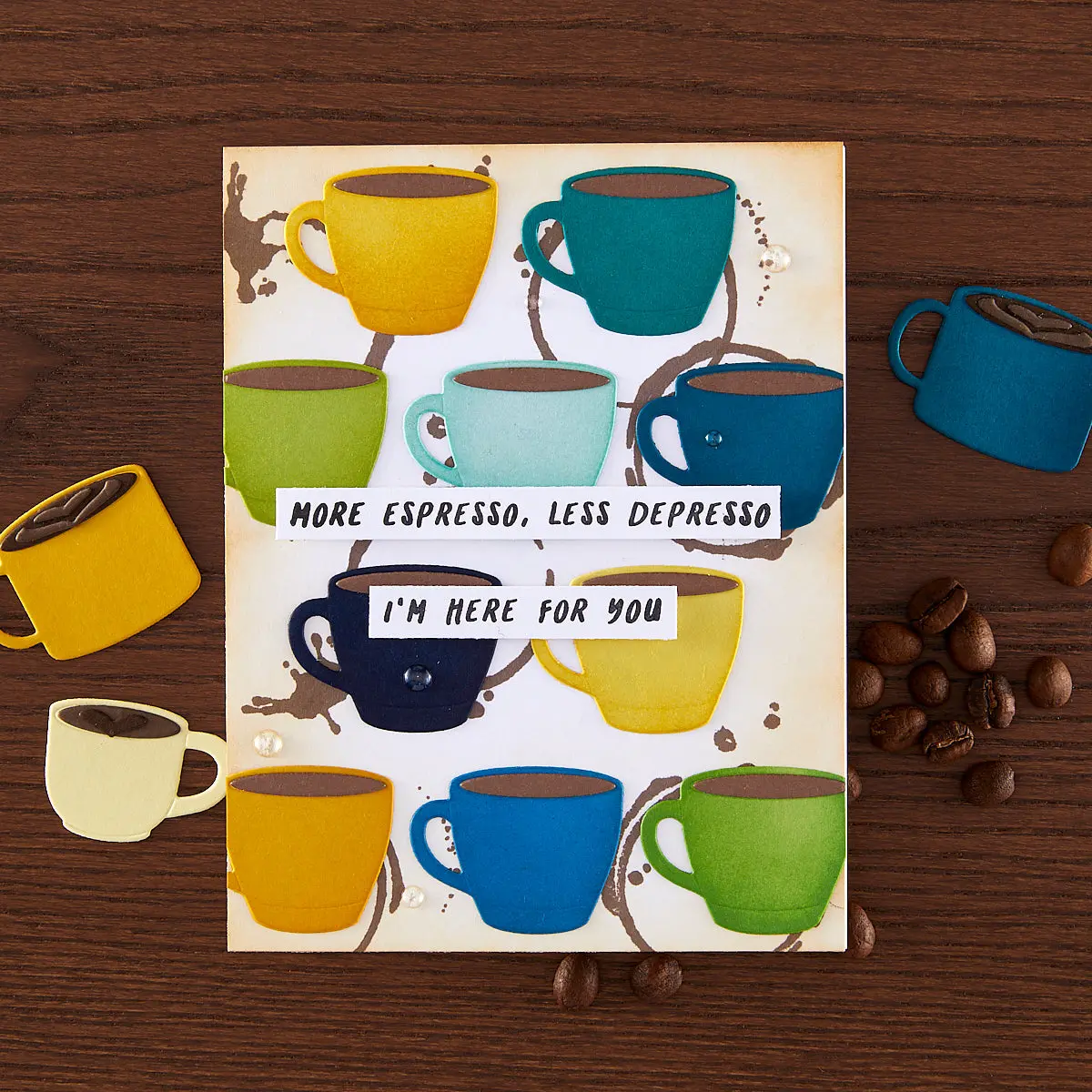 Hero Arts Bring Coffee Clear Stamp Set
