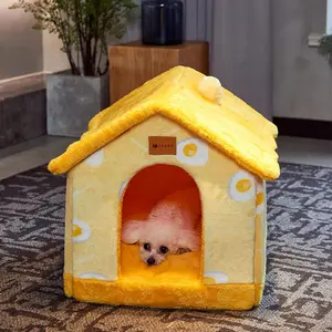 Casa plegable para perros y gatos. Cama para invierno.