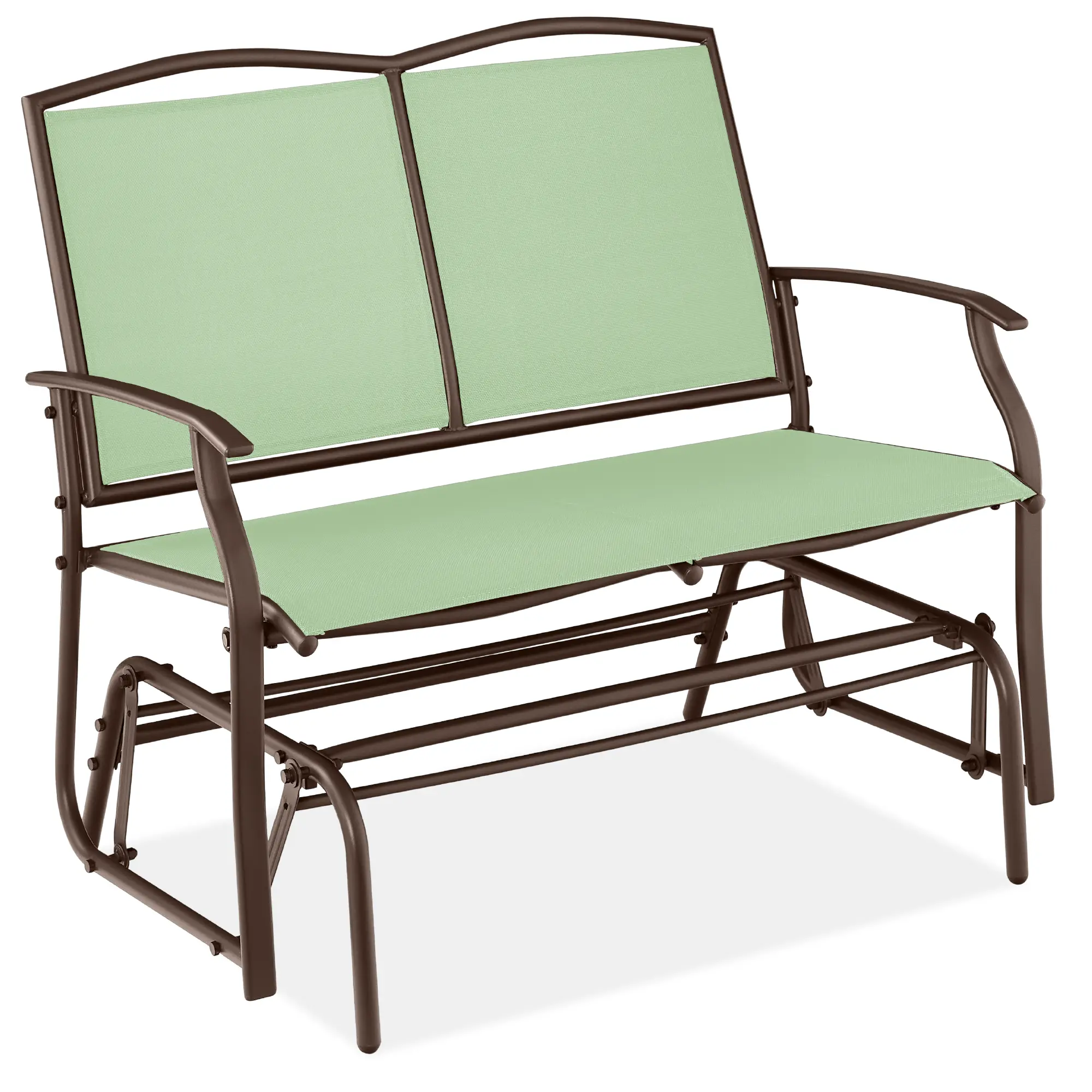 Best Choice Products 2-Person Outdoor Swing Glider, Steel Patio Loveseat, Bench Rocker w/ Armrests Best Choice Products 2-Person Outdoor Swing Glider, Steel Patio Loveseat, Bench Rocker w/ Armrests