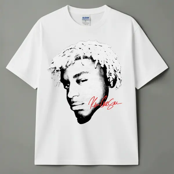 Ken Carson Silhouette T-shirt - Trendy Graphic Tee Hip-Hop Streetwear Dark Trap - Underground Rap Music Lover Apparel - Vintage Graphic Tee Unisex S-3XL - Menswear & Womenswear Tops - Cotton Crewneck Shortsleeve Printed Streetwear