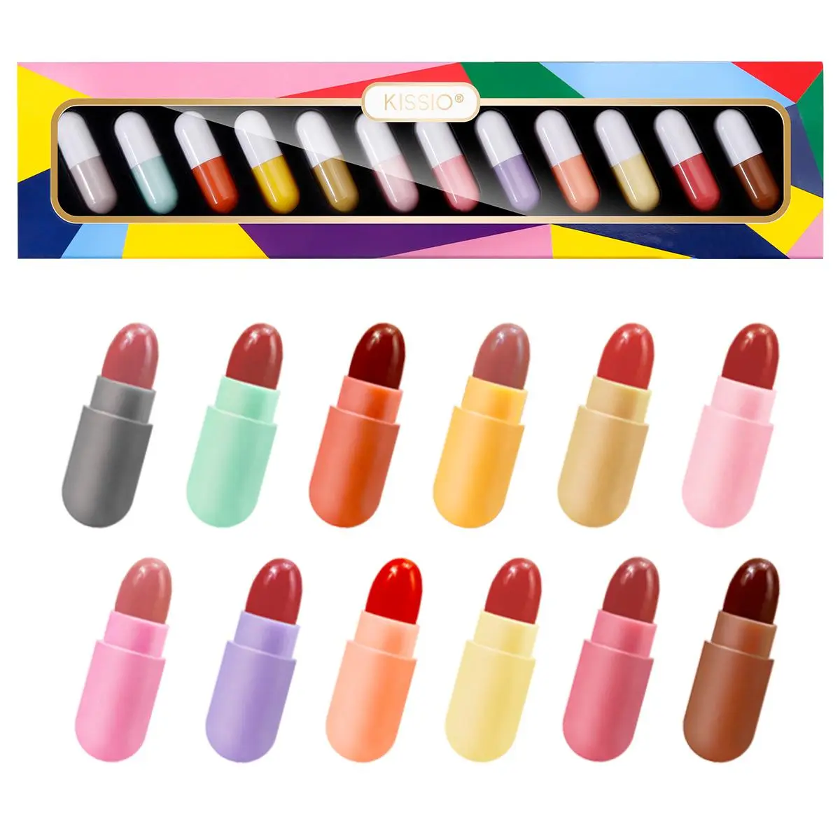 Long Lasting Matte Lipstick, 12pcs/set Water Proof Matte Lip Balm, Easy Coloring Lipsticks, Moisturizing Matte Lipstick, Velvet Matt Finish Lip Gloss, Girls And Women Makeup Accessories