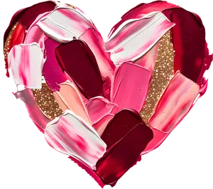 DTF Transfer – Paint Heart Multi Sizes (HR-PT002)