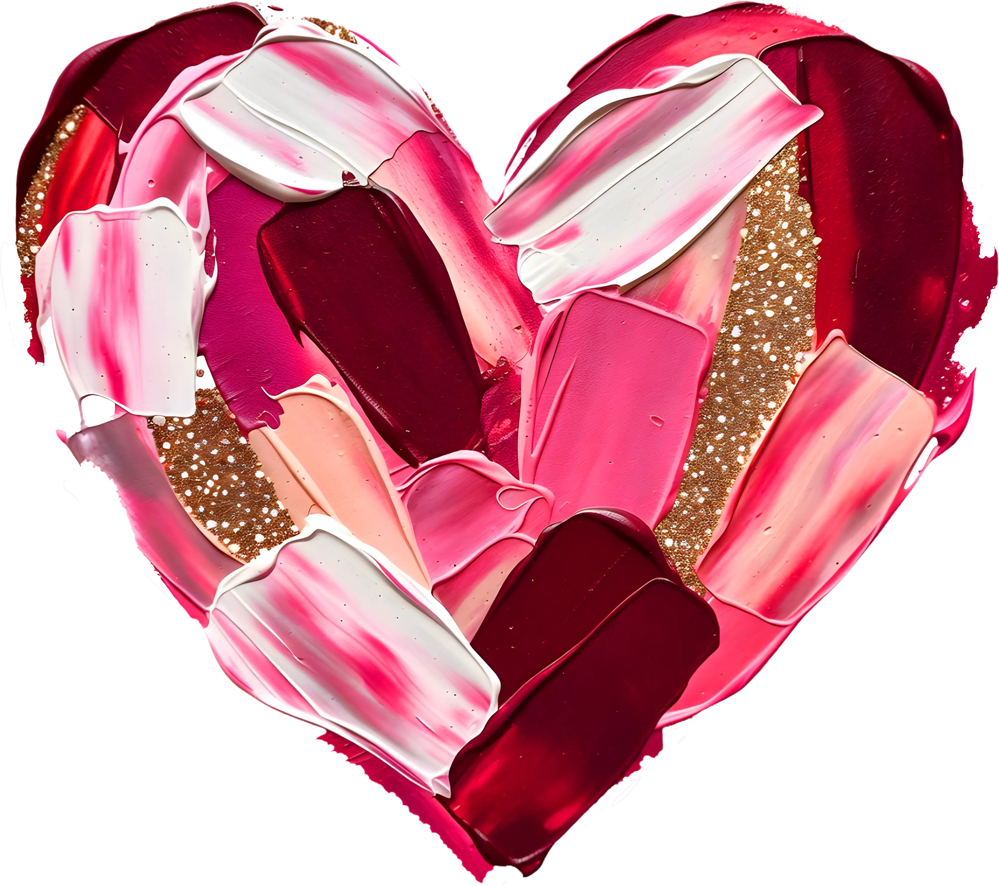 DTF Transfer – Paint Heart Multi Sizes (HR-PT002)