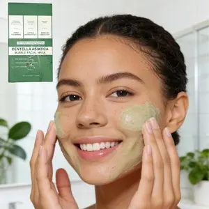 2Boxes Centella Asiatica Bubble Facial Mask,Remove Black, Control Oil, Deeply Clean Facial Dirt Cleansing Skincare