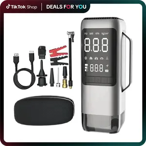 6 in 1  Car Jump Starter with Air Compressor, dealsforyoudays, Vacuum Cleaner, Flash light, 1000A, 12V  Car Battery Jump Starter (7.5 Gas/5L Diesel)