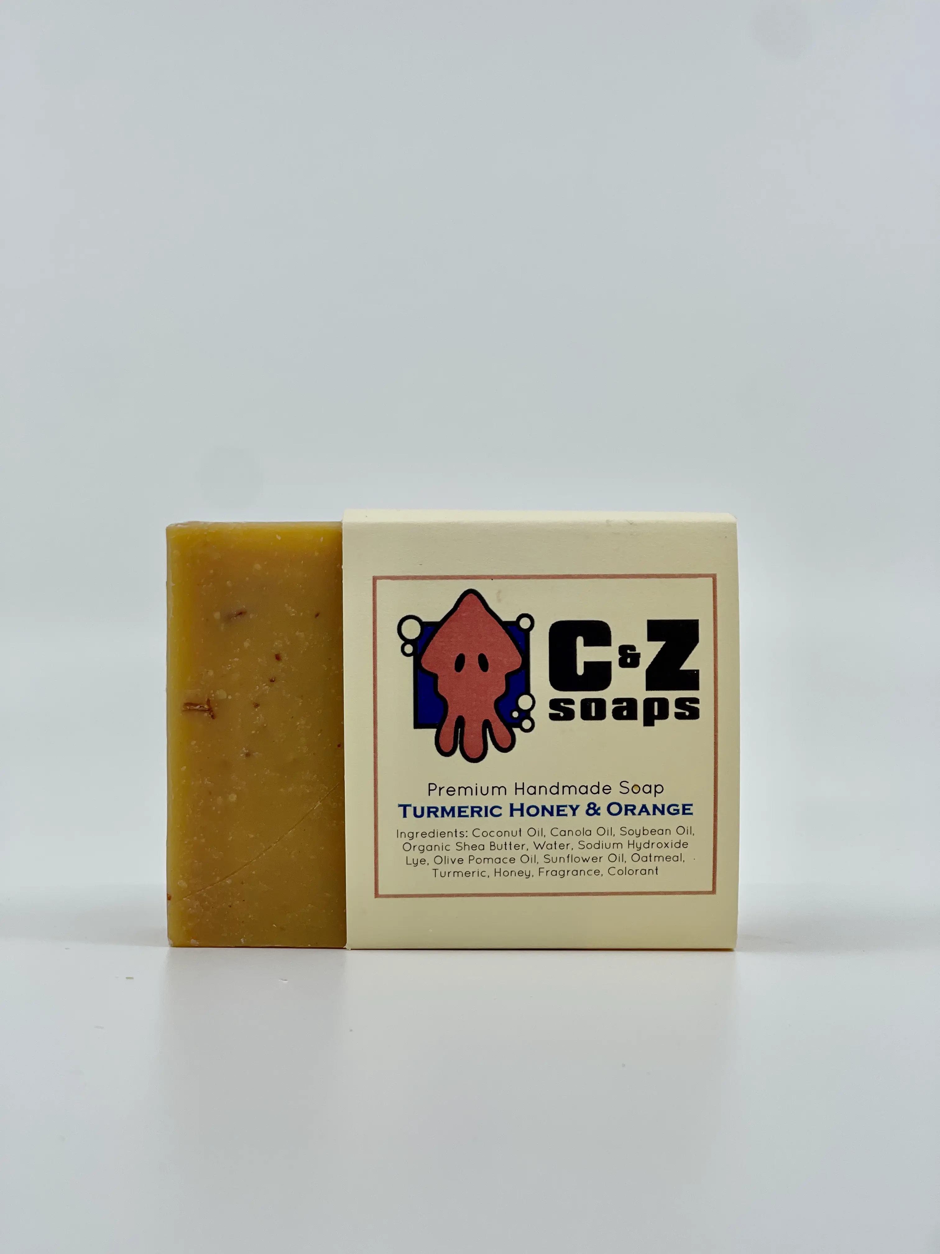 C&Z's Turmeric Honey & Orange Soap - Brightening Formula for Smooth & Moisturized Skin - Body Wash, Body Care