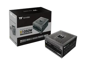 Thermaltake Toughpower GF A3 ATX 3.0 1050W 80+ Gold Full Modular SLI/Crossfile Ready Power Supply; PCIe Gen.5 600W 12VHPWR Connector Included; PS-TPD-1050FNFAGU-L)