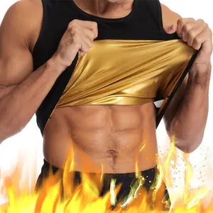 Sauna Vest for Men Waist Trainer Sleeveless Sweat Tank Tops Gym Fitness Sweat Enhancer Shaper Male Sports Sweat Shirt Shapewear