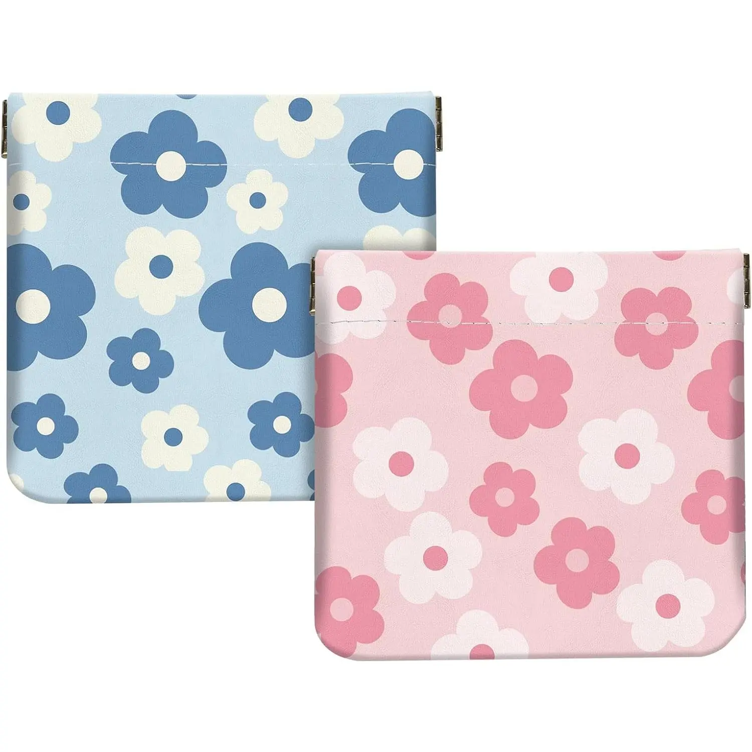 Blue and Pink Flowers