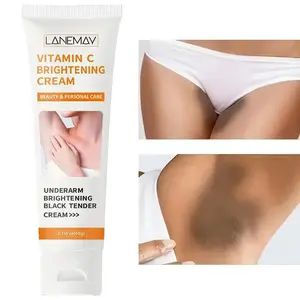 60g Vitamin C Body Lotion with Arbutin Hyaluronic Acid Niacinamide, Brightening Cream for Underarms Thighs Knees Elbows, Fresh Scent Low Allergenic