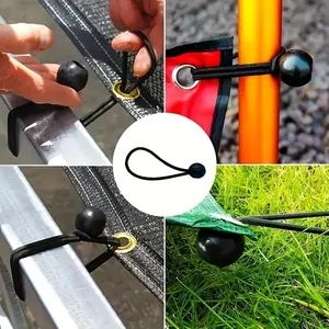 20pcs Heavy Duty Bungee Cords with UV Resistant Balls - Premium Tie Down Kit for Canopy, Tent, Cargo, RV & Shelter - Durable Elastic cords with Weatherproof Ball Ends Multifunction Tension Rope Durable Tie Downs