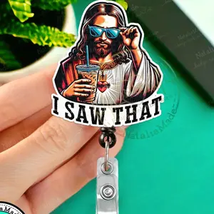 I Saw That Retractable Badge Reel