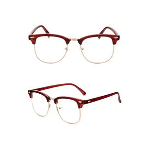 Blue-Light Blocking Clubmaster Glasses │Blocks Blue Light From Phone, Computers and Other Daily Exposure  │ Reduce Headaches and Improve Sleep │Fashion