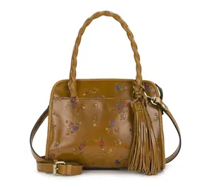 Patricia Nash Paris Satchel - Fleur de Jardin Embossed