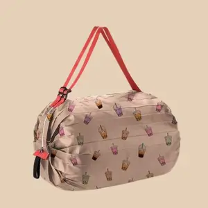 BobaTote - a foldable reusable bag for shopping & boba runs