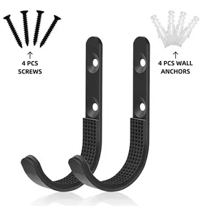 2-Pack Cross Shotgun Hooks Wall-Mounted Storage Horizontal Metal Display Hooks Gun Cleaning Kit