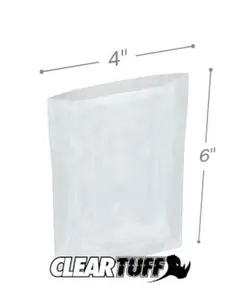 International Plastics PBM0406 4 x 6 in. 0.0015 Gauge Poly Bags - Case of 1000
