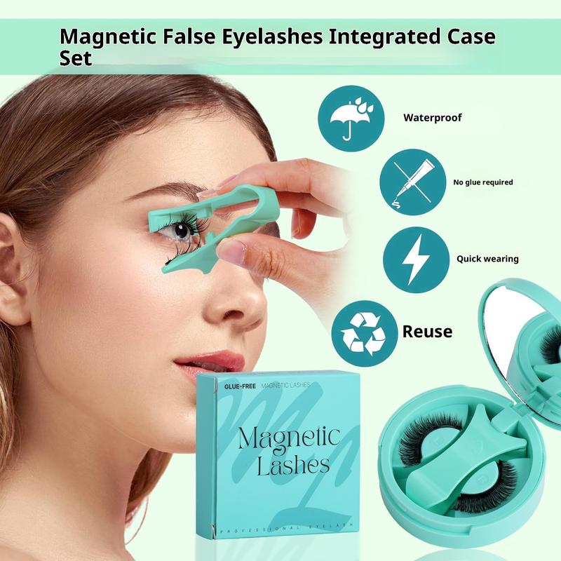 Magnetic Eyelashes ZP04 Upgraded Version Quantum Eyelashes No Glue Needed Reusable Soft False Eyelashes Easy Wear Remove Home Use