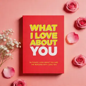 What I Love About You Fill In The Blank Journal, 30 Reasons Why I Love My Partner Romantic Keepsake Notebook, Perfect Anniversary Valentine Birthday Long Distance Relationship Gifts For Girlfriend Boyfriend Wife Husband Couples
