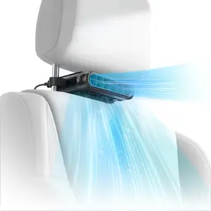 Car Seat Cooling Fan USB Plug in Dual Turbo High Wind Power Rear Pillow Fan with Independent Switch & Adjustable Air Outlet for Personalized Comfort