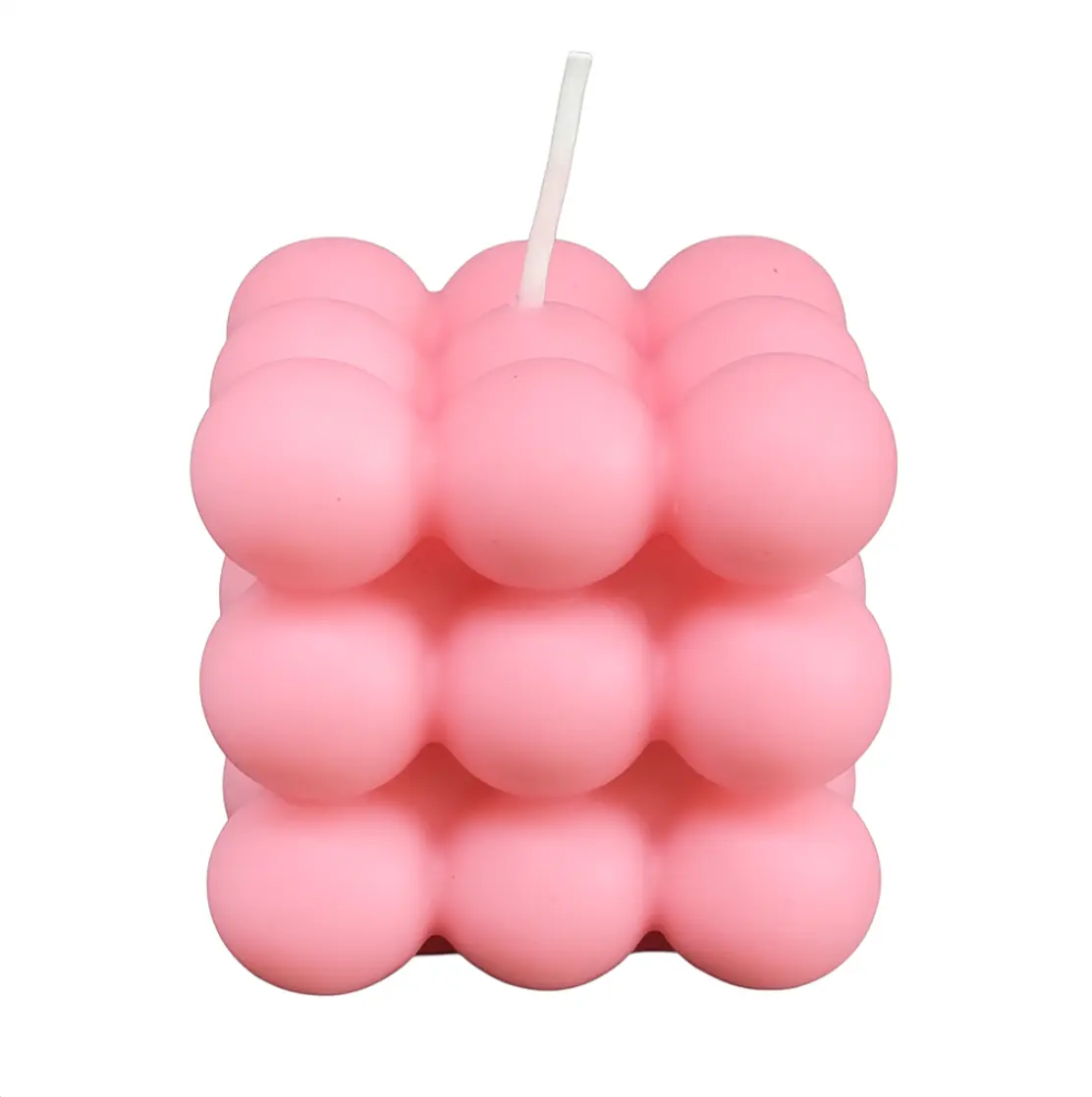 The Bubble Cube Candle – Aesthetic Decorative Soy Candle for Home Décor & Gift | Handmade by KC Luxury Scented Candles
