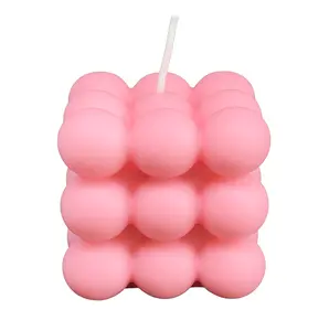 The Bubble Cube Candle – Aesthetic Decorative Soy Candle for Home Décor & Gift | Handmade by KC Luxury Scented Candles