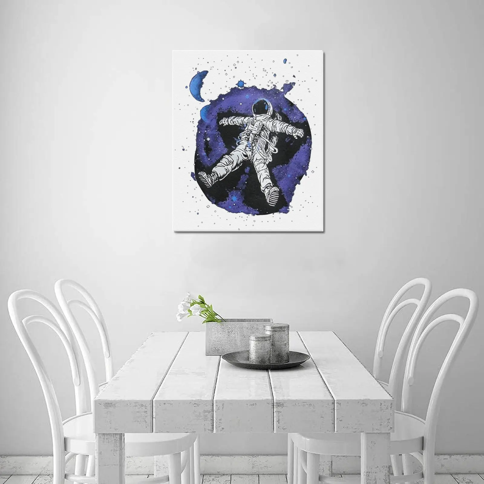 Chilled Astronaut Nasa Space GraphicFrame Canvas Print 20"x24" One Size