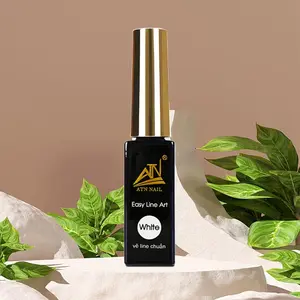 ATN Easy Line Art Design – Precise Gel Paint for Nail Art & Detailing | High Adhesion & Smooth Application (White, Small)