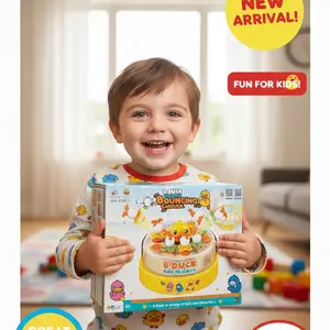 Duck Game Board, Bounce and Catch Duck Chess Game, Fun Toy Gift for Kids, Interactive Family Game, Perfect Birthday Present, Tabletop Games