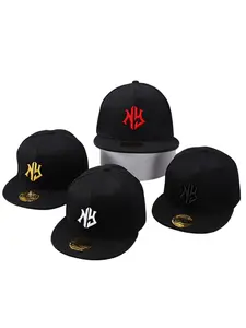 Unisex Ny Letter Embroidery Hip-Hop Cap, Fashionable Sports Baseball Cap, Adjustable Snapback Casual Hat, Suitable for Spring and Autumn