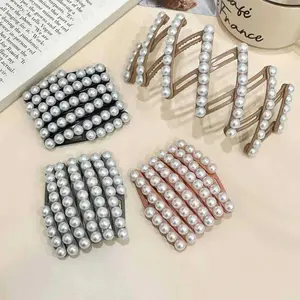 Foldable hair clip, 3-piece women's folding solid color hairpin set, No Trace Flat Large Hair Clip, Elegant Minimalist Frosted Solid Color Hair Clips for Daily Wear, Ideal Gifts for Her