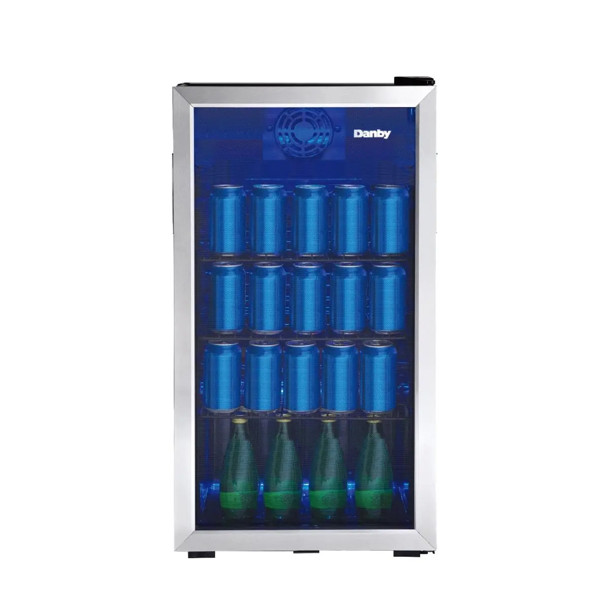 Danby DBC117A1BSSDB-6 117 Can Beverage Center Black with Stainless Trim Glass Door